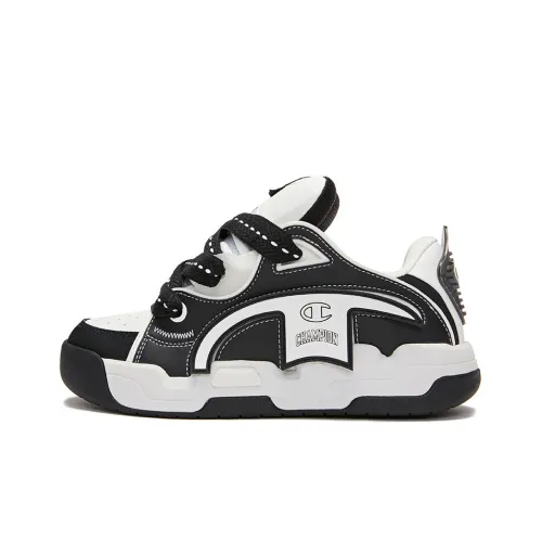 Champion Скейтборд Кроссовки Низкие Черные/Champion Белые Женские