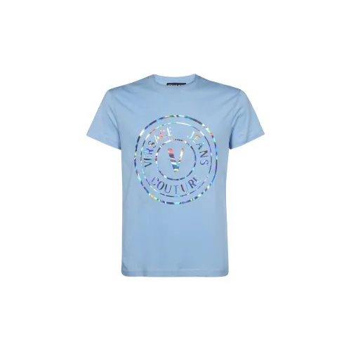 VERSACE JEANS COUTURE Синие Мужские T-рубашки