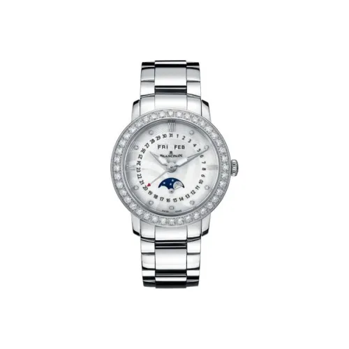 BLANCPAIN Автоматический Механический Movement Женские Женская Коллекция Одежды LADYBIRD Часы 35 мм Серебряные