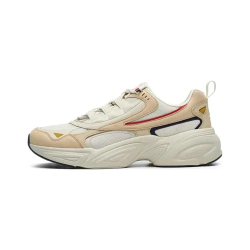 FILA Cube Low Топ Casual Мужской Белый Кофейный