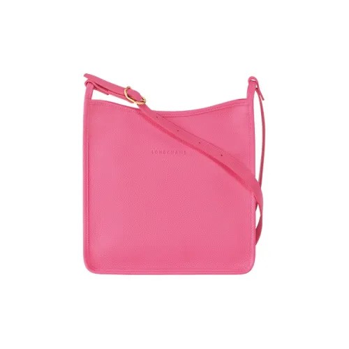 LONGCHAMP Le Foulonné Коровья кожа Сумка через плечо Большая Женская Розовая