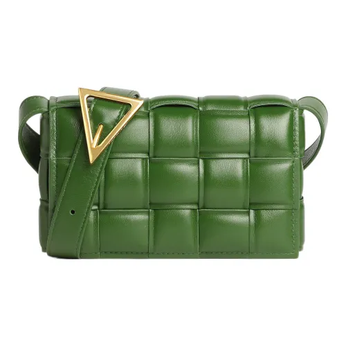 Bottega Veneta PaddedCASSETTE Овчина Сумка-подушка Сумка через плечо Маленькая Женская Авокадо Зеленый