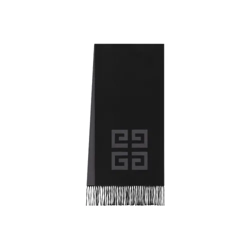 GIVENCHY Cotton Knit Шарфы Мужской Черный