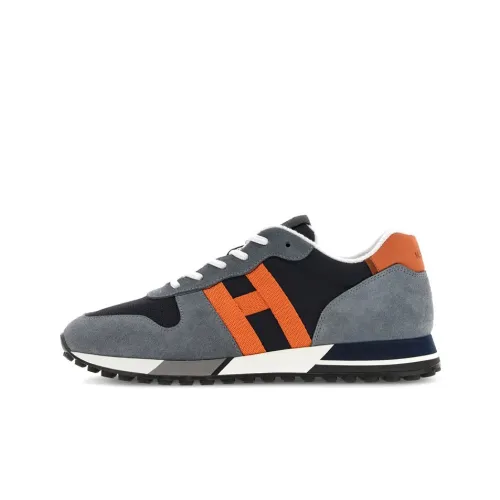 HOGAN H383 Низкий Топ Повседневная Обувь Мужская Серый Оранжевый