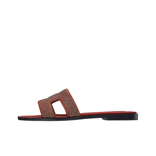 HERMES Oran Слипоны Женские Red