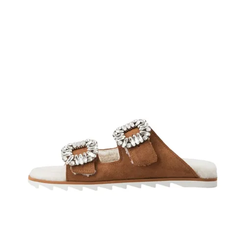 Roger Vivier Slidy Viv' Слипоны Женские Коричневый