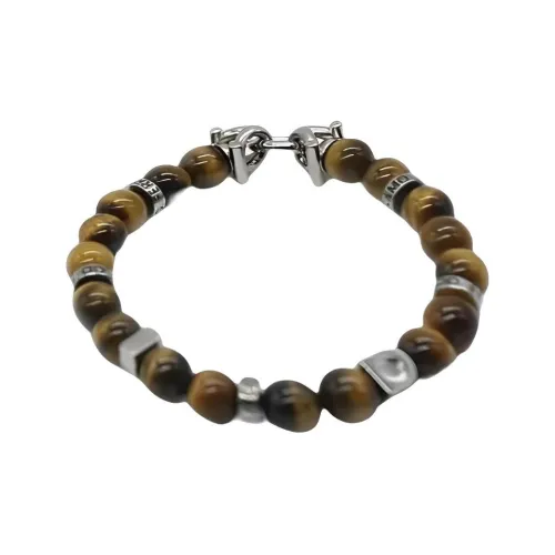 Ferragamo Браслет с бусинами Мужской Коричневый