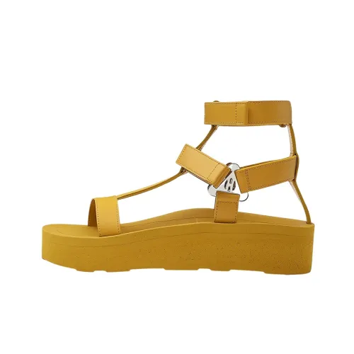 HERMES Enid Сандалии в римском стиле Женские Желтые
