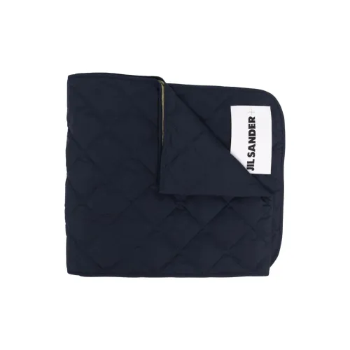 JIL SANDER Вязаные шарфы Синий/бежевый Женские