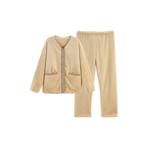 Q'NIANMA Napoleon Абрикос Женские Пижамные комплекты