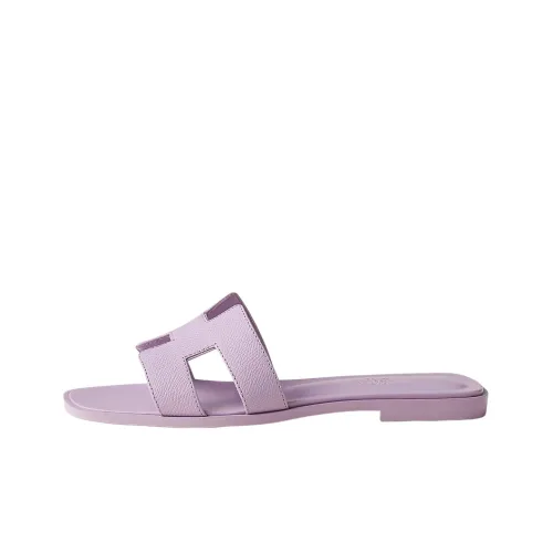 HERMES Oran Слипоны Женские Фиолетовые