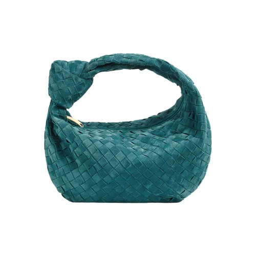 Bottega Veneta Jodie Коровья кожа Замша Одно плечо Сумка Женская Зеленая