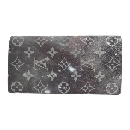 LOUIS VUITTON Brazza Холст Кошелек Стандартный Мужской Черный Серый