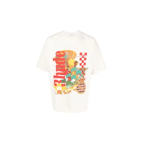 RHUDE Белая Мужская T-Рубашка