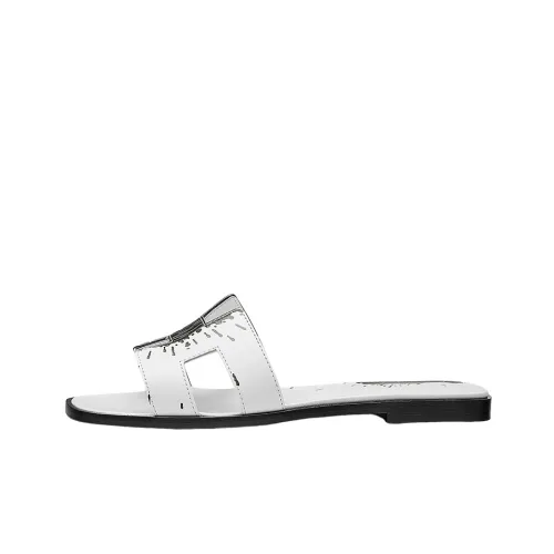 HERMES Oran Слипоны Женские Белые