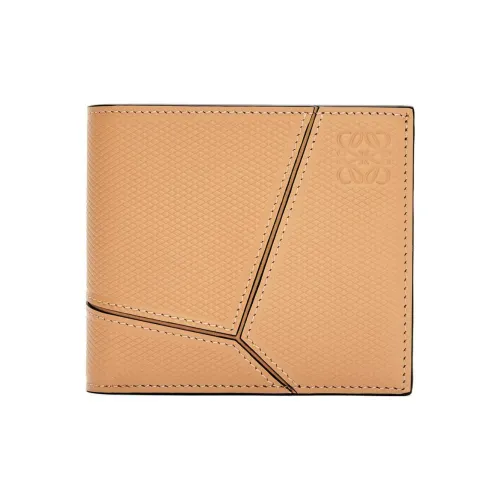 LOEWE Пазл Телячья кожа Мелочь Кошелек Кошелек Мужской Песочный