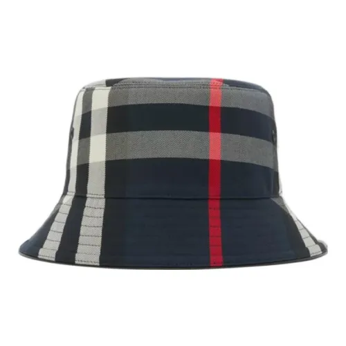 Burberry Cotton Bucket Hats Синий Мужской