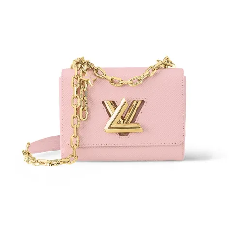 LOUIS VUITTON Twist Epi Коровья кожа Крупнозернистая текстура Сумка через плечо Маленькая Женская Розовая