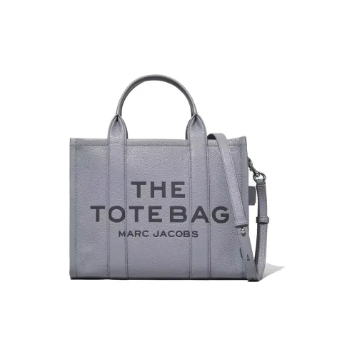 MARC JACOBS Full GRAIN LEATHER Тоут Сумка Сумка для покупок Сумка через плечо Сумка среднего размера Женская Серый