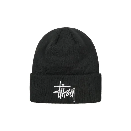 Stussy Акриловые Шапки-Бини Черные Унисекс