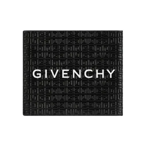 GIVENCHY 4G Коровья кожа Кошелек Мужской Черный