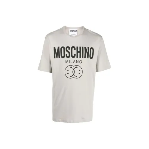MOSCHINO Светло-серые Мужские T-рубашки