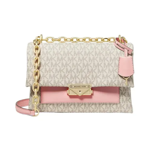 MICHAEL KORS Cece Полиуретан ПУ (полиуретан) Портативная Сумка через плечо Сумка на плечо Женская Белая и Розовая