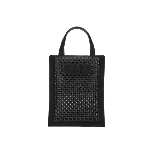 FERRAGAMO Viva Замшевая Коза Сумка Мини Женская Черная