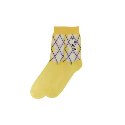 MARNI 1 пачка Желтые Мужские MID Носки до икры