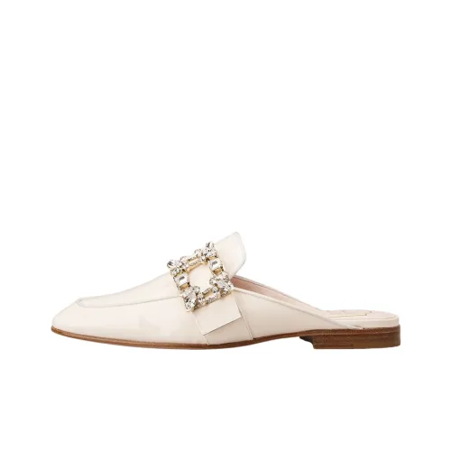 Roger Vivier Broche Vivier серия Домашние тапочки Женские Белые