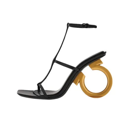 FERRAGAMO One Ремень Сандалии Женские Черные