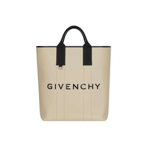 GIVENCHY Хлопок Телячья кожа Тоут Сумка Сумка для покупок Сумка через плечо Сумка Большая Men's Natural Бежевый