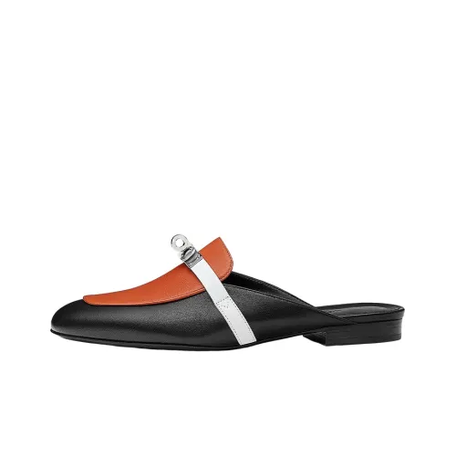 HERMES Oz Домашние тапочки Женские Оранжевый Черный