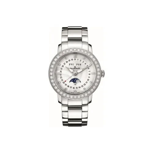 BLANCPAIN Автоматический Механический Movement Женские Женская Коллекция Одежды LADYBIRD Часы 35 мм Белые