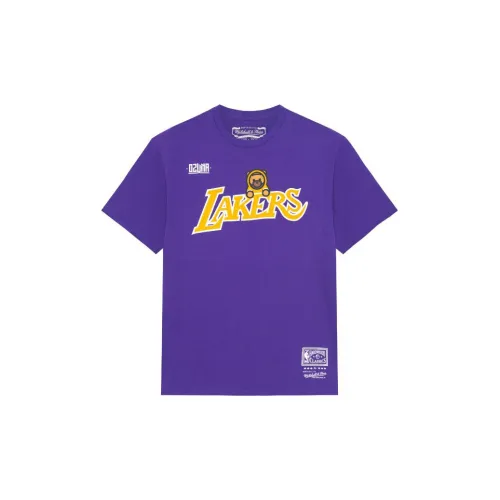 MITCHELL NESS T-Shirt Унисекс Фиолетовый