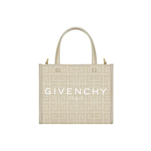 GIVENCHY Покрытый холст Тоут Сумка Сумка для покупок Сумка через плечо Сумка Мини Женская Натуральный Бежевый