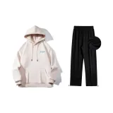 Абрикосовый топ+черные брюки