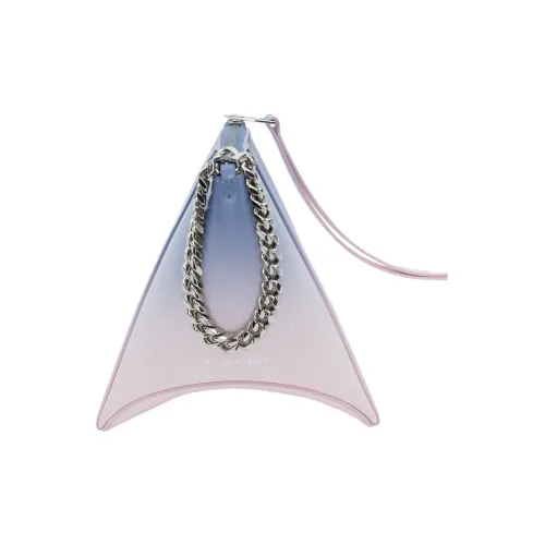 Alexander McQueen THE CURVE BAG Коровья кожа Запястье Сумка Клатч Женская Lilac