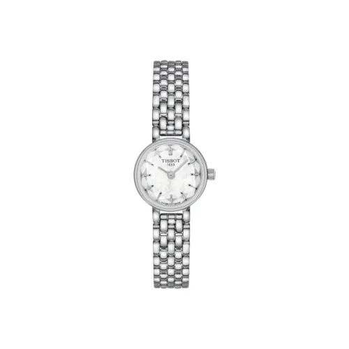 TISSOT Quartz Механизм Женские часы 19,5 мм Белый циферблат Корпус из нержавеющей стали Стальной ремешок