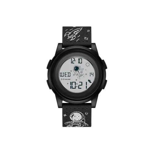 B·Y·A Multicolor Space Man Collection Электронные Механические Часы Унисекс Белый Циферблат BYA GW2717