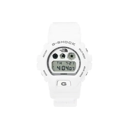 CASIO G SHOCK Collection Кварцевый механизм Нейлоновый ремешок Часы Унисекс Белый циферблат DW 6900NS 7CR