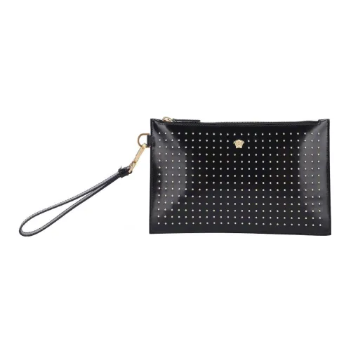 VERSACE Телячья кожа Сумка-клатч Женская Черная