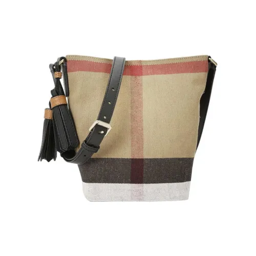 Burberry Холст с льняной тканью холщовая сумка сумка-комбинация сумка-ведро сумка через плечо сумка женская коричневый