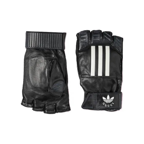 GUCCI Adidas X GUCCI Co Брендированная Серия Кожа Перчатки Мужские