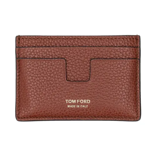 TF Кожа Держатель для карт Держатель для карт Мужской Красно-коричневый
