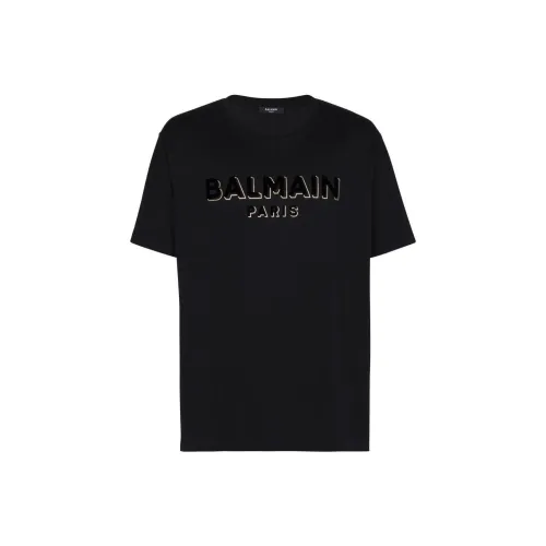 BALMAIN Мужские черные T-рубашки