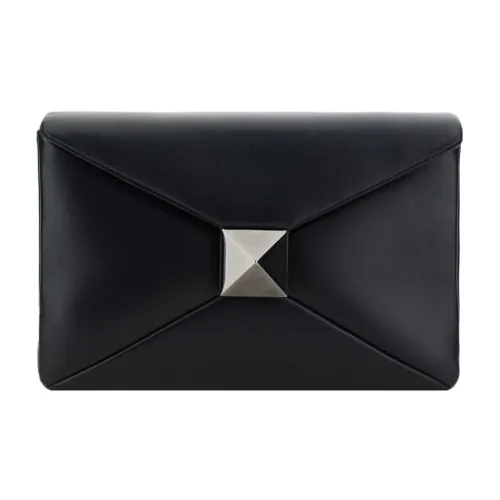Valentino Garavani Lambskin Clutch Small Women's Black