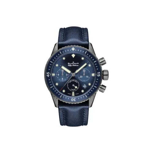 BLANCPAIN FIFTY FATHOMS Автоматический Механический Часы Мужские 43,6 мм Синий Циферблат