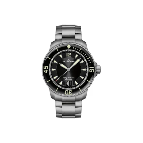 BLANCPAIN Автоматический Механический Часы Мужские FIFTY FATHOMS 45 мм Черные
