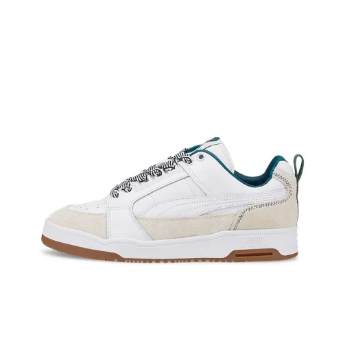 AMI X PUMA Slipstream Lo 2 Устойчивые к истиранию Низкие Кроссовки для скейтбординга Унисекс Белый Серый